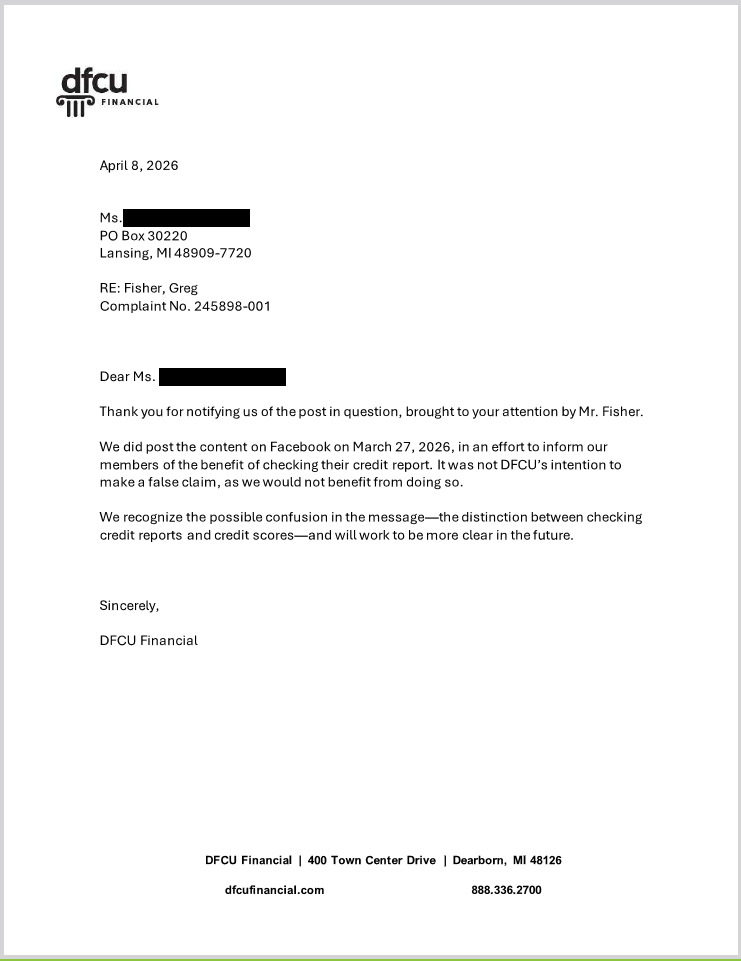 Michigan DIFS, Fox, Whitmer