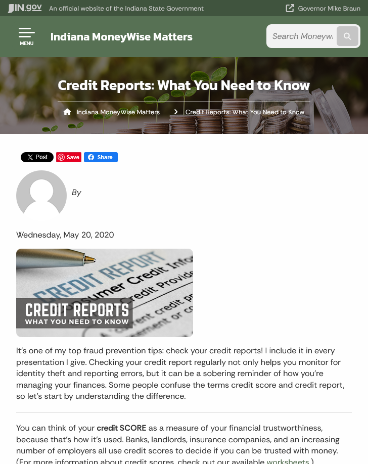 False information in the internet domain in.gov